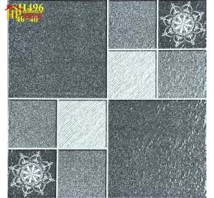 GẠCH SÂN VƯỜN 40X40 XÁM Ô HOA VĂN GIÁ RẺ