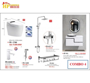 COMBO 6 MÓN THIẾT BỊ VỆ SINH THONG MINH 780 CAO CẤP GIÁ RẺ