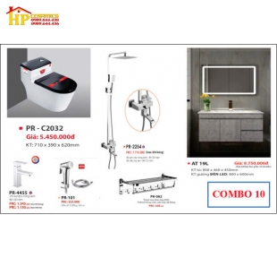 COMBO 6 MÓN THIẾT BỊ VỆ SINH 10 CAO CẤP GIÁ RẺ