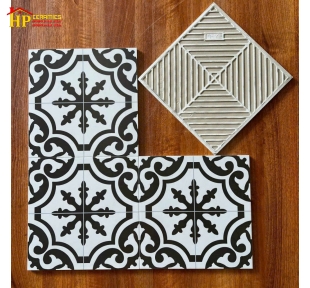 GẠCH ỐP LÁT 30X30 HOA VĂN BÔNG ĐEN TRẮNG CAO CẤP GIÁ RẺ