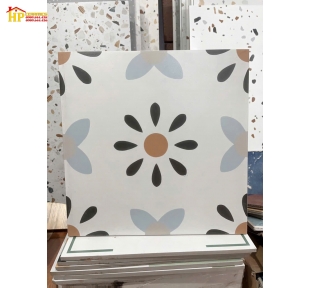 GẠCH ỐP LÁT TRANG TRÍ 30X30 BÔNG CỔ ĐIỂN NỀN TRẮNG CAO CẤP GIÁ RẺ