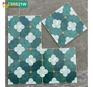 GẠCH 30X30 TRANG TRÍ GIẢ CỔ XANH 521 CAO CẤP GIÁ RẺ