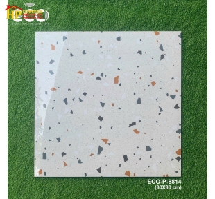 GẠCH LÁT NỀN 80X80 MÀU XÁM TRẮNG VÂN ĐÁ MÀI ĐA SẮC 8814 CAO CẤP GIÁ RẺ