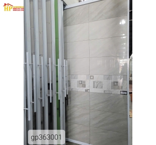 GẠCH ỐP TƯỜNG 30X60 VÂN MÂY XÁM TRẮNG BÓNG GP363001 CAO CẤP GIÁ RẺ