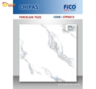 GẠCH LÁT NỀN 60X60 TRẮNG VÂN KHÓI TO 6615 CAO CẤP GIÁ RẺ