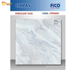 GẠCH LÁT NỀN 60X60 VÂN KHÓI MÂY XANH 6609 CAO CẤP GIÁ RẺ