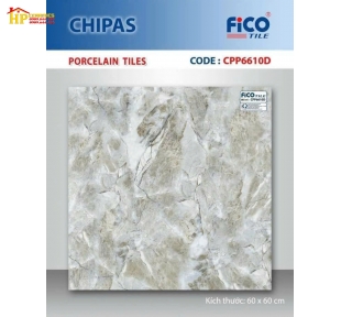 GACH LÁT NỀN 60X60 VÂN ĐÁ XÁM ĐẬM 6610D CAO CÁP 