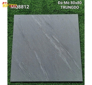 GẠCH LÁT NỀN 80X80 VÂN ĐÁ XÉO XÁM MATT 8812 CAO CẤP GIÁ RẺ