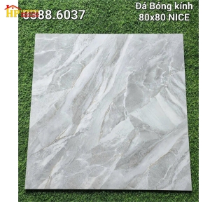 GẠCH LÁT NỀN 80X80 VÂN ĐÁ MARBLE XÁM 6037 CAO CẤP GIÁ RẺ