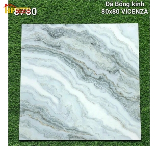 GẠCH LÁT NỀN 80X80 VÂN ĐÁ MARBLE XÁM TRẮNG 8780 CAO CẤP GIÁ RẺ