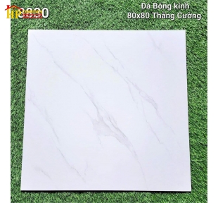 GẠCH LÁT NỀN 80X80 TRẮNG VÂN KHÓI 8830 CAO CẤP GIÁ RẺ