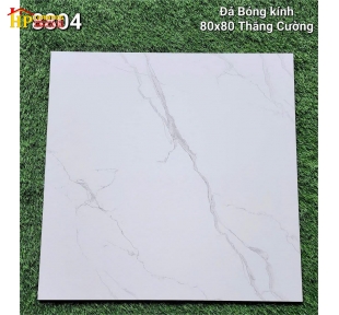 GẠCH LÁT NỀN 80X80 TRẮNG VÂN KHÓI 8804 CAO CẤP GIÁ RẺ