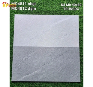 GẠCH ỐP TƯỜNG 40X80 VÂN ĐÁ MỜ XÁM ĐẬM LỢT 4811 CAO CẤP GIÁ RẺ