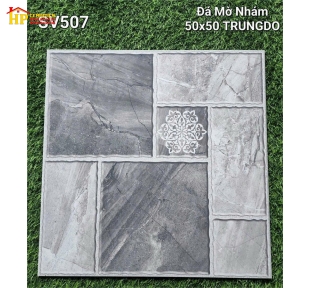 GẠCH LÁT NỀN 50X50 VÂN ĐÁ CỔ ĐIỂN XÁM 507 CAO CẤP GIA RẺ