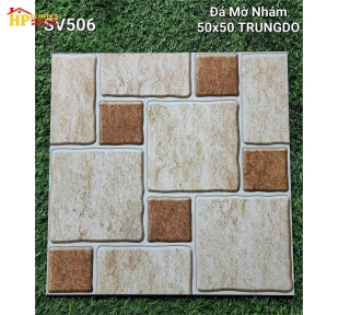 GẠCH LÁT NỀN 50X50 SÂN VƯỜN GIẢ CỔ 506 CAO CẤP GIÁ RẺ
