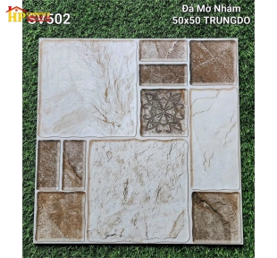GẠCH LÁT NỀN 50X50 GIẢ CỔ NÂU 502 CAO CẤP GIÁ RẺ