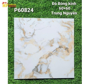 GẠCH LÁT NỀN 60X60 TRẮNG VÂN ĐÁ VÀNG 60824 CAO CẤP GIÁ RẺ