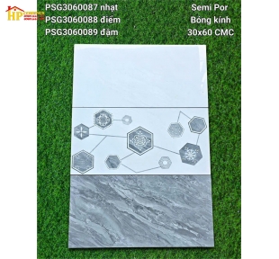 GẠCH ỐP TƯỜNG 30X60 VÂN ĐÁ XÁM 3060087 CAO CẤP GIÁ RẺ