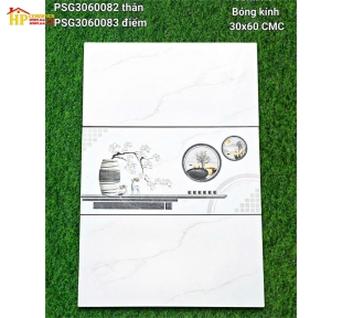 GẠCH ỐP TƯỜNG 30X60 TRẮNG VÂN KHÓI ĐÁ BÓNG 360082 CAO CẤP GIÁ RẺ