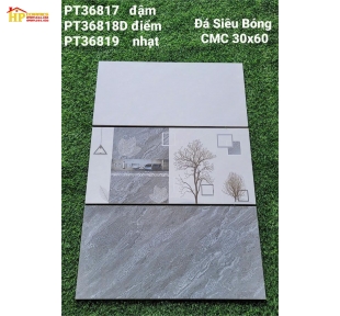 GẠCH ỐP TƯỜNG 30X60 VÂN ĐÁ XÁM ĐẬM LỢT 36817 CAO CẤP GIÁ RẺ