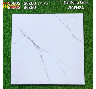 GẠCH LÁT NỀN 60X60 TRẮNG VÂN KHÓI 60802 CAO CẤP GIÁ RẺ
