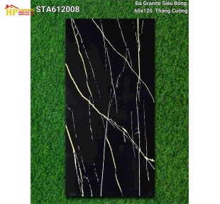GẠCH LÁT NỀN 60X120 ĐEN TIA CHỚP 612008 CAO CẤP GIÁ RẺ