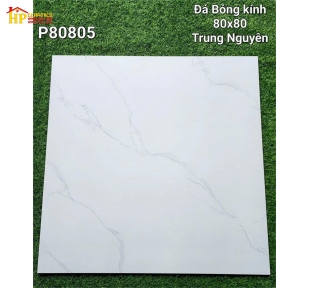 GẠCH LÁT NỀN 80X80 TRẮNG VÂN KHÓI 80805 CAO CẤP GIÁ RẺ