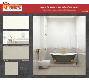 GẠCH ỐP TƯỜNG 30X60 VÂN ĐÁ VÀNG BÓNG 3611 CAO CẤP GIÁ RẺ