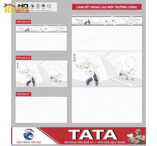 GẠCH ỐP TƯỜNG 30X60 TRẮNG VÂN KHÓI ĐIỂM BÔNG SỨ TRẮNG 36121 CAO CẤP GIÁ RẺ