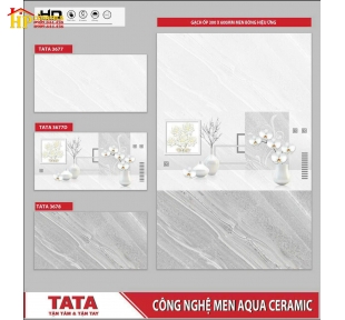 GẠCH ỐP TƯỜNG 30X60 VÂN ĐÁ XÁM ĐẬM LỢT ĐIỂM BÌNH BÔNG TRẮNG 3677 CAO CẤP GIÁ RẺ