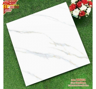 GẠCH LÁT NỀN 60X60 TRẮNG VÂN KHÓI VÀNG TRT6831 CAO CẤP GIÁ RẺ
