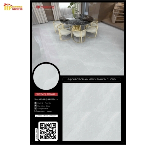 GẠCH LÁT NỀN 60X60 VÂN MÂY XÁM TRT6847 CAO CẤP GIÁ RẺ