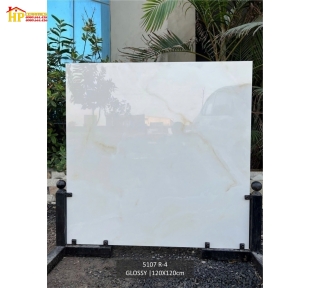 GẠCH LÁT NỀN 120X120 TRẮNG VÂN VÀNG 5107 CAO CẤP GIÁ RẺ