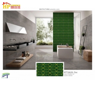 GẠCH ỐP TƯỜNG 30X60 TRANG TRÍ XANH LÁ 30628 CAO CẤP GIÁ RẺ