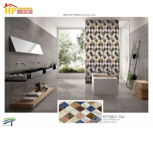 GẠCH ỐP TƯỜNG 30X60 TRANG TRÍ HÌNH THÔI ĐA SẮC 30621 CAO CẤP GIÁ RẺ