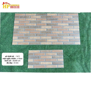 GẠCH TRANG TRÍ 30X60 CHỮ NHẬT XÂY GẠCH 1411 CAO CẤP GIÁ RẺ