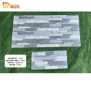 GẠCH TRANG TRÍ 30X60 GIẢ CỔ XÁM 1647 CAO CẤP GIÁ RẺ
