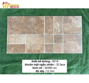 GẠCH TRANG TRÍ 300X600 GIẢ CỔ NÂU ĐẤT SÉT 6018 CAO CẤP GIÁ RẺ