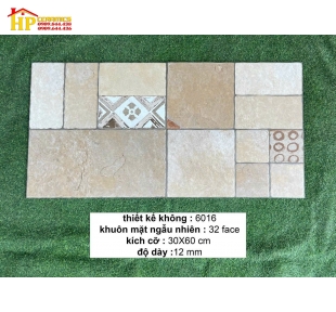 GẠCH TRANG TRÍ 300X600 GIẢ CỔ HOA VĂN NÂU 6016 CAO CẤP GIÁ RẺ