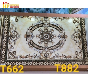 GẠCH THẢM TRANG TRÍ NỀN VÀNG KEM 882 CAO CẤP GIÁ RẺ