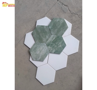 GẠCH LÁT NỀN 200X230 LỤC GIÁC VÂN ĐÁ XANH CAO CẤP GIÁ RẺ