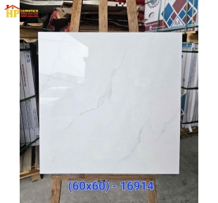 GẠCH LÁT NỀN 60X60 TRẮNG VÂN KHÓI 16914 CAO CẤP GIÁ RẺ