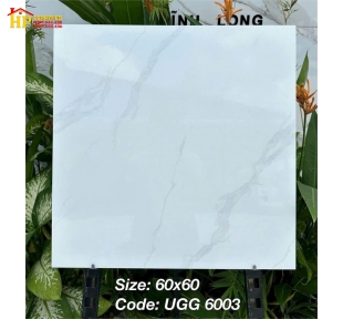 GẠCH LÁT NỀN 600X600 TRẮNG VÂN KHÓI 6003 CAO CẤP GIÁ RẺ