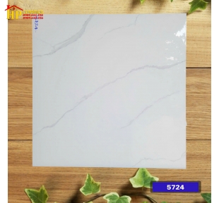 GẠCH LÁT NỀN 60X60 TRẮNG VÂN KHÓI 5724 CAO CẤP GIÁ RẺ