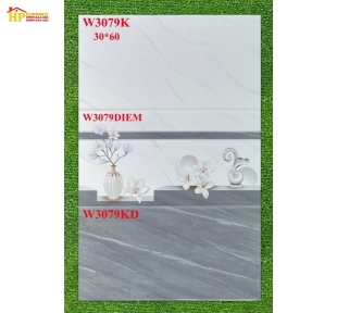 GẠCH ỐP TƯỜNG 30X60 VÂN ĐÁ XÁM ĐẬM LỢT ĐIỂM BÔNG SỨ 3079 CAO CẤP GIÁ RẺ