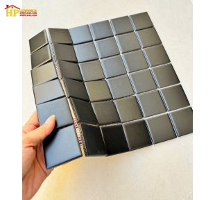 GẠCH TRANG TRÍ 30X30 MOSAIC 36 Ô VUÔNG ĐEN CAO CẤP GIÁ RẺ