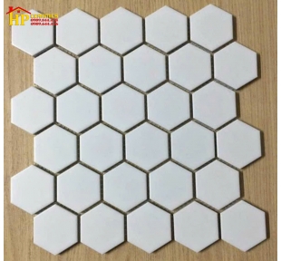 GẠCH TRANG TRÍ VĨ 30X30 LỤC GIÁC NHỎ TRẮNG CAO CẤP GIÁ RẺ