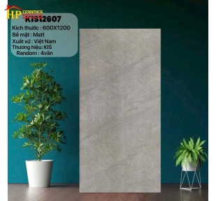 GẠCH LÁT NỀN 60X120 VÂN ĐÁ XÉO XÁM MATT 12607 CAO CẤP GIÁ RẺ