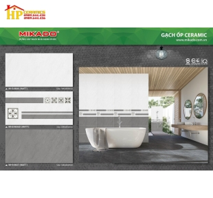 GẠCH ỐP TƯỜNG 30X60 VÂN ĐÁ XÁM MỜ ĐIỂM CÁ TÍNH 39806 CAO CẤP GIÁ RẺ