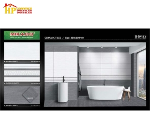 GẠCH ỐP TƯỜNG 30X60 VÂN ĐÁ SỌC XÁM ĐẬM LỢT ĐIỂM SỌC 39510 CAO CẤP GIÁ RẺ